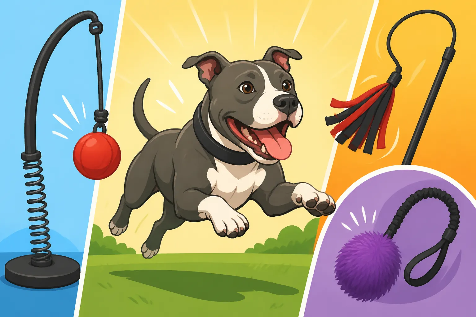 Springpoles, Flirt Poles and Pit Bull Play