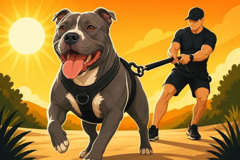 Working a Pit Bull Through a Hot Summer