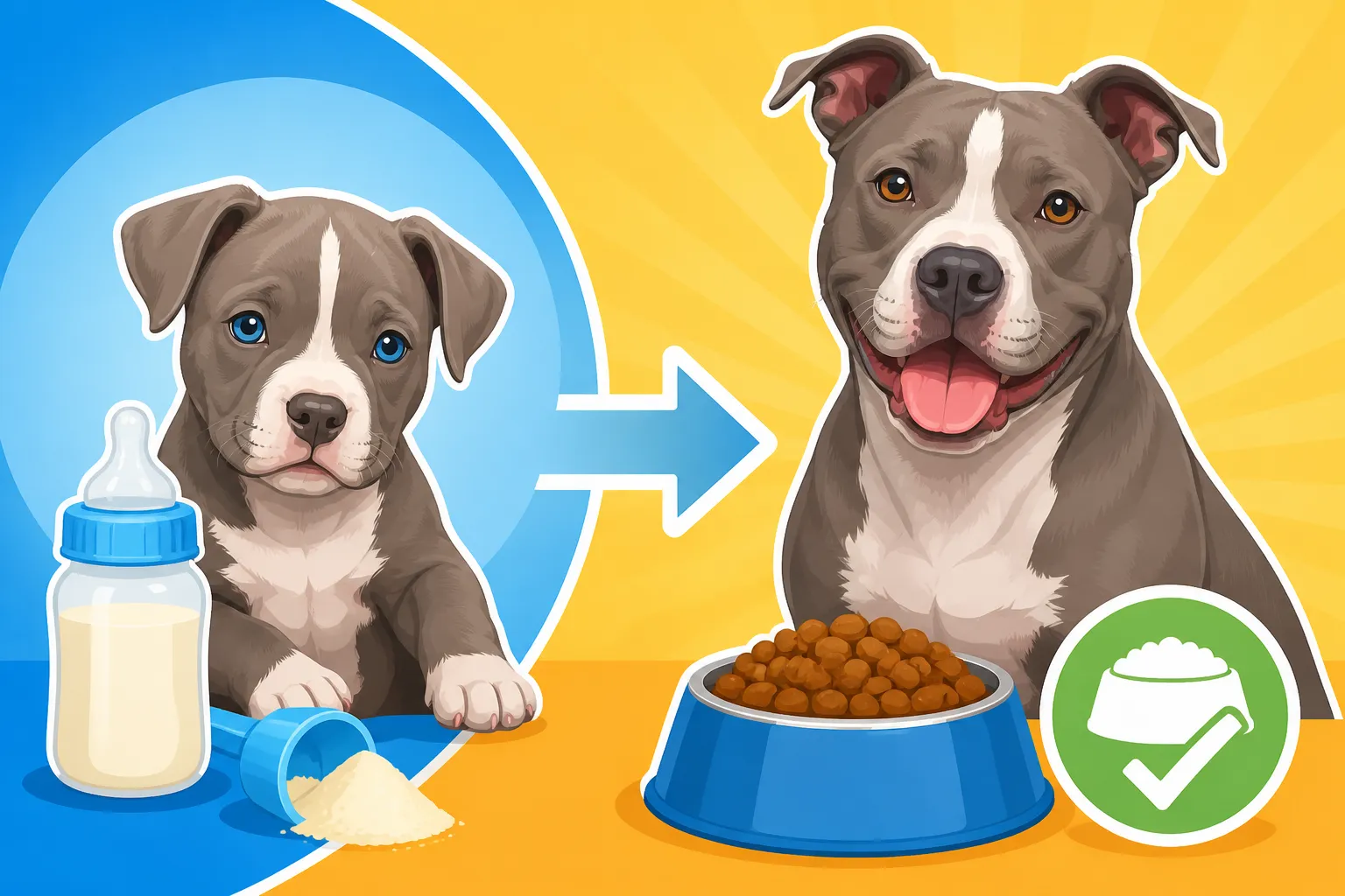 Moving a Pit Bull Off Puppy Formula