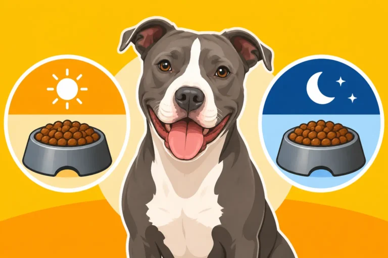Two Measured Meals a Day for a Pit Bull