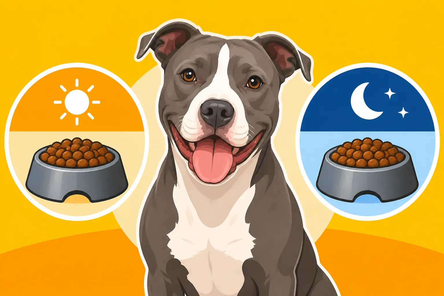 Two Measured Meals a Day for a Pit Bull