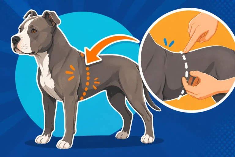 Finding a Pit Bull's Waist Behind the Shoulders