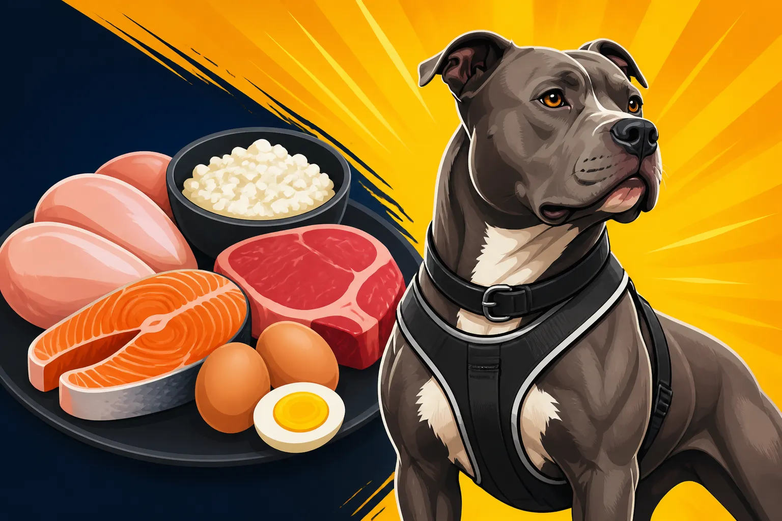 High Protein Food and a Working Pit Bull