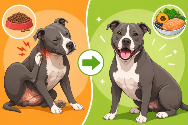 Whether a Diet Change Settles Pit Bull Itching