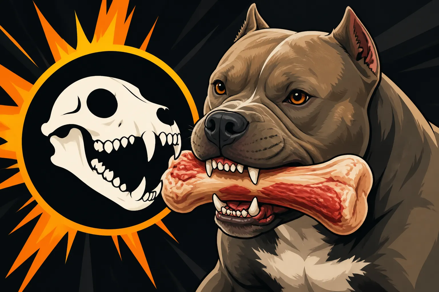 Raw Bones and a Pit Bull's Jaw Strength