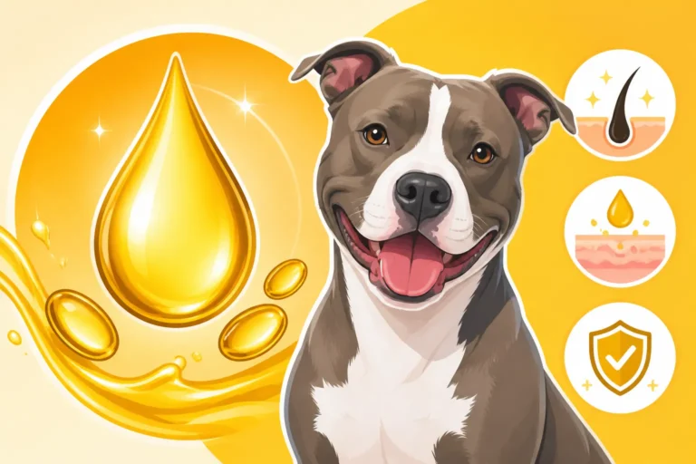Omega Oils for Pit Bull Skin and Coat