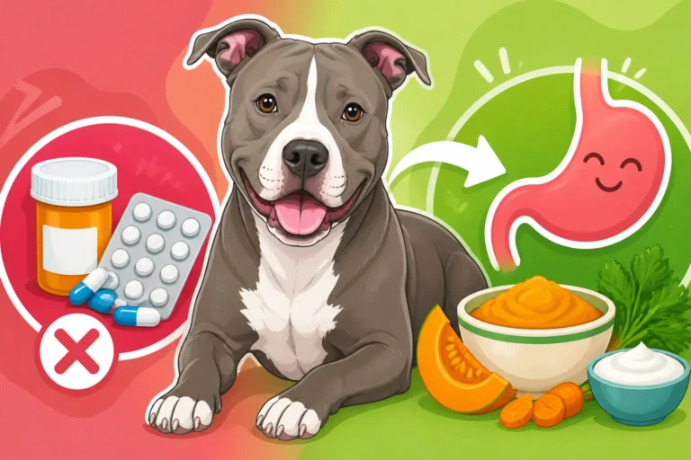 Settling a Pit Bull Stomach After Antibiotics