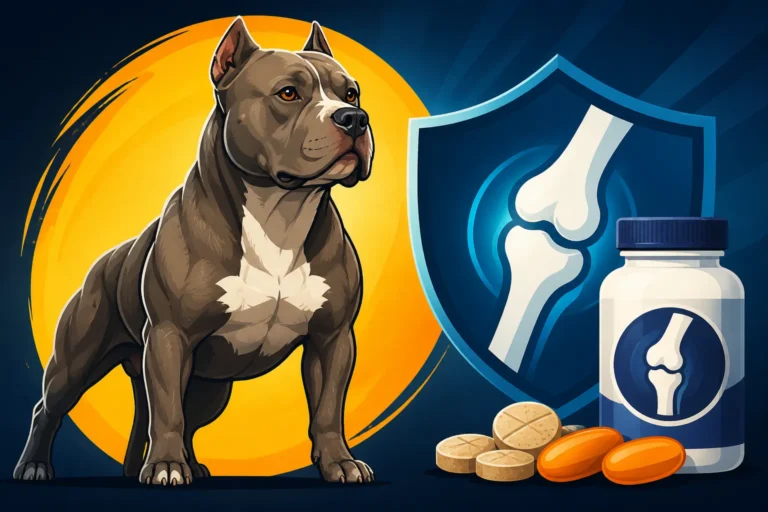 Joint Supplements for a Muscular Pit Bull