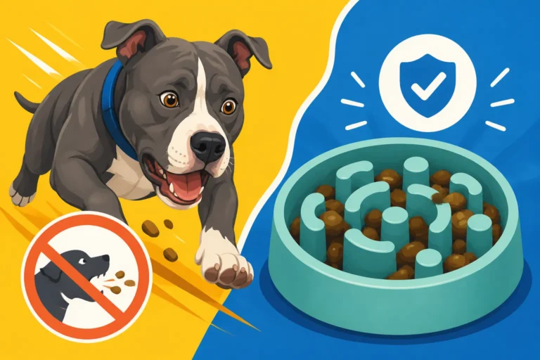 Slow Feeders for a Pit Bull That Bolts Food