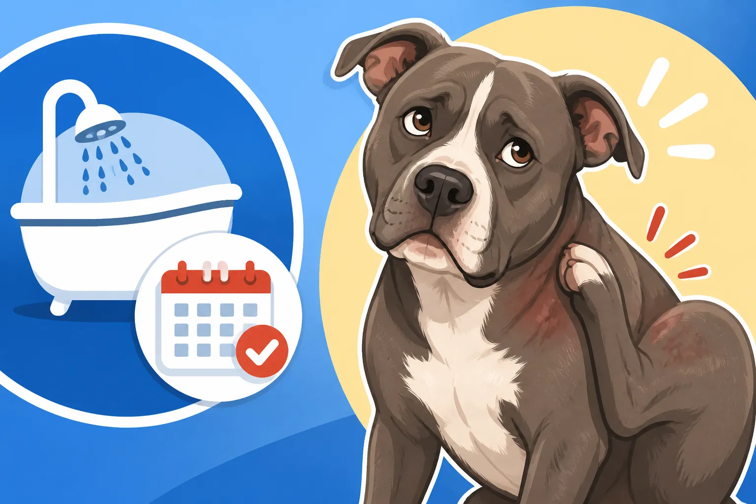 How Often to Bathe an Itchy Pit Bull
