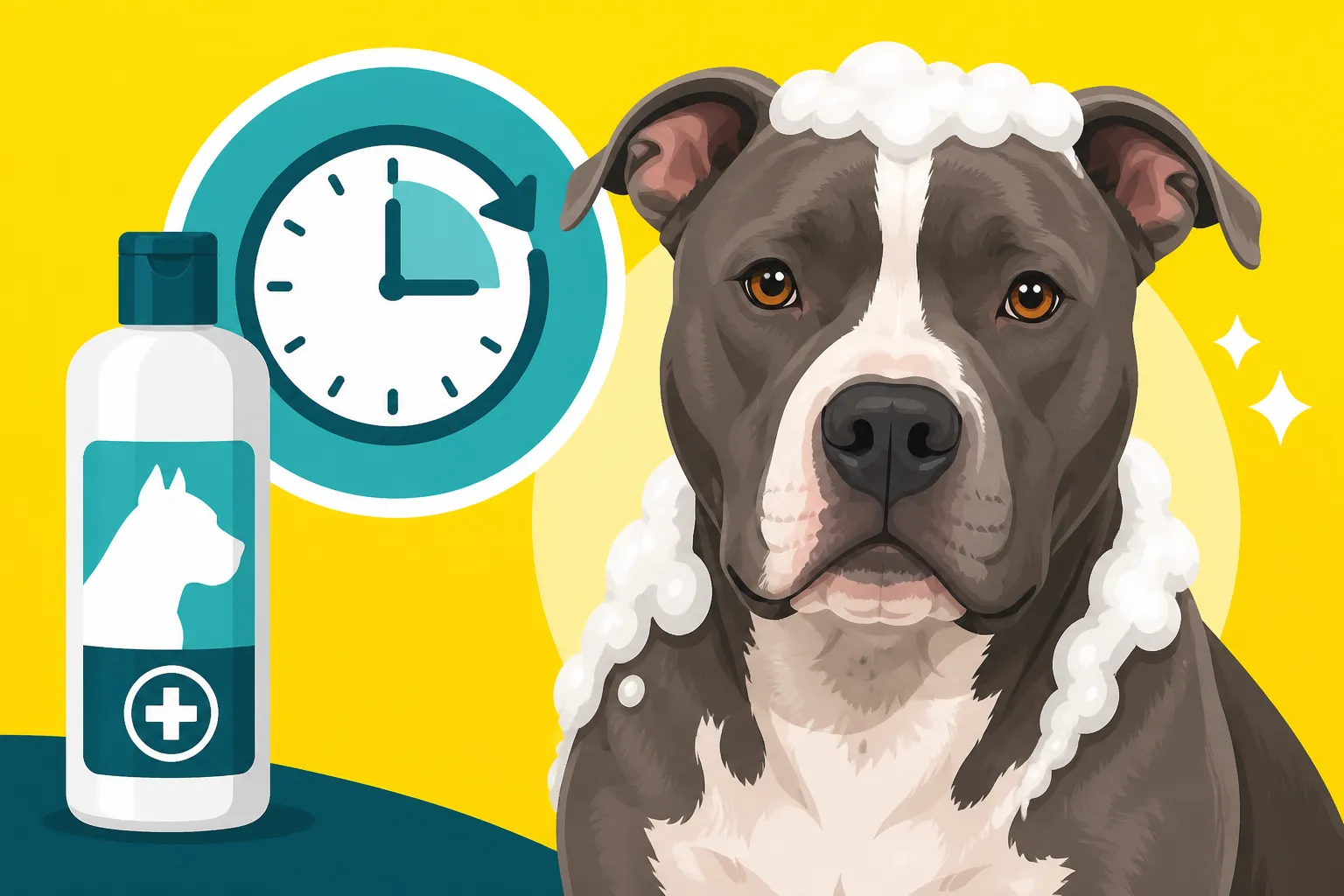 Medicated Shampoo Contact Time on a Pit Bull