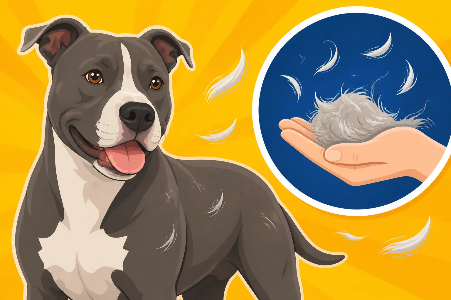 How Much a Short Coated Pit Bull Sheds