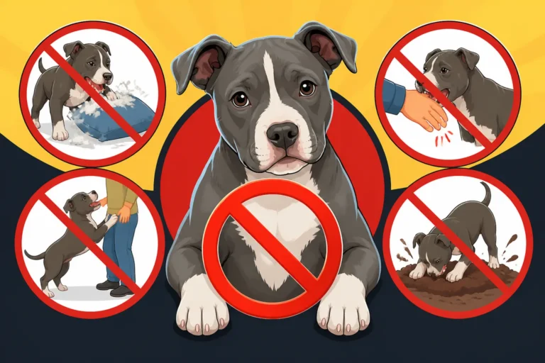 What a Pit Bull Under a Year Should Not Do