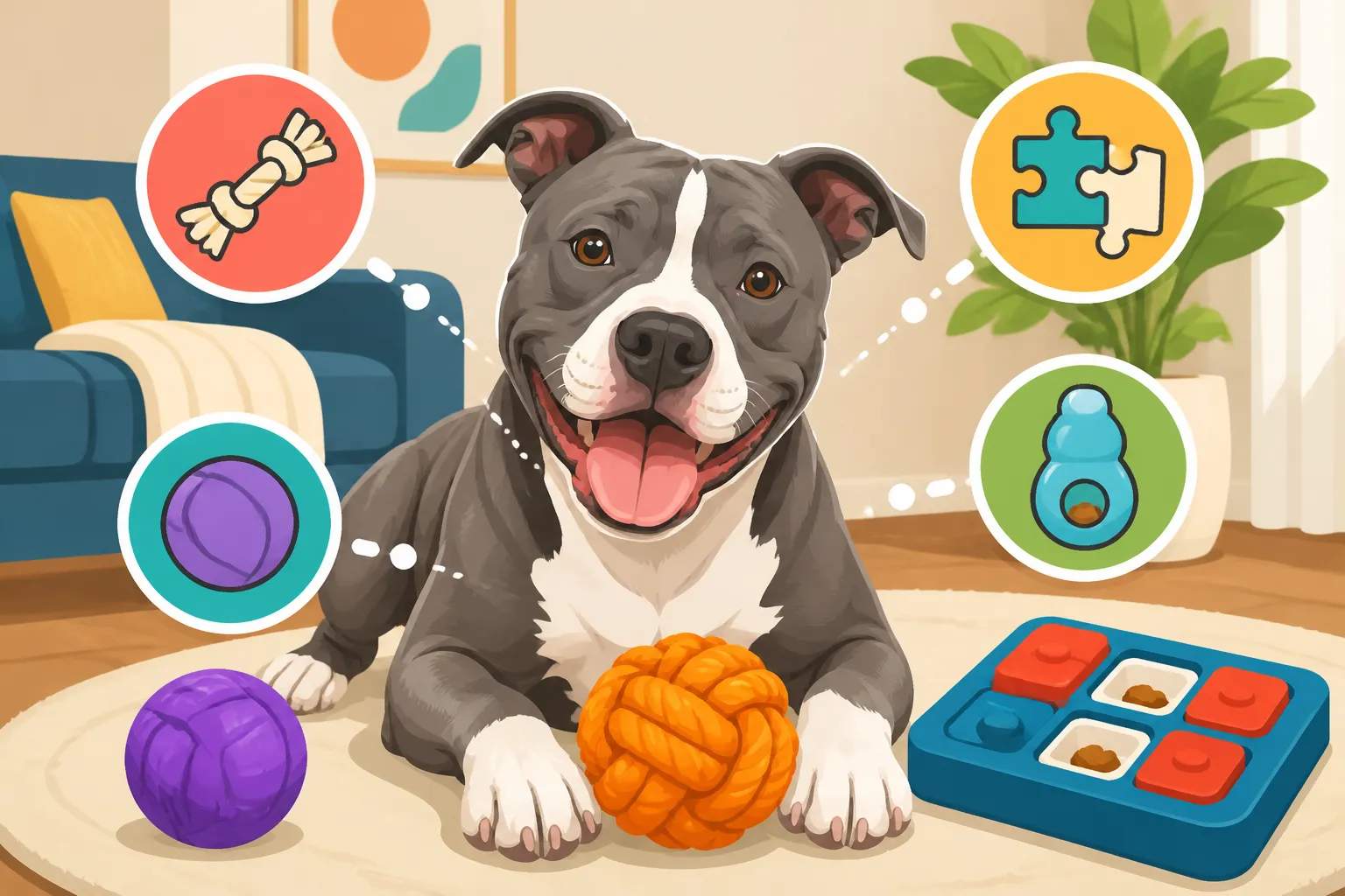 Indoor Games for a Housebound Pit Bull