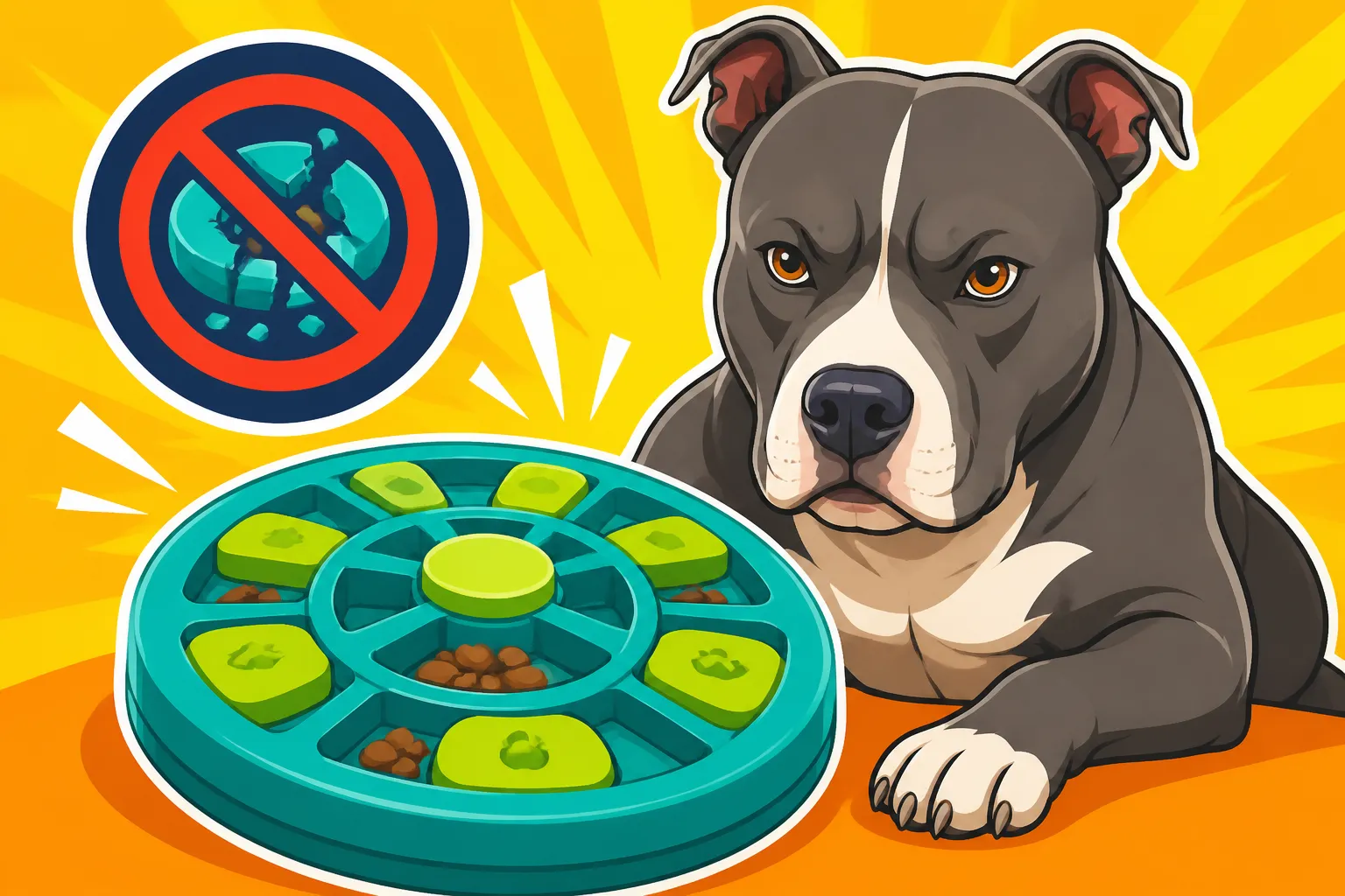 Puzzle Feeders a Pit Bull Cannot Destroy