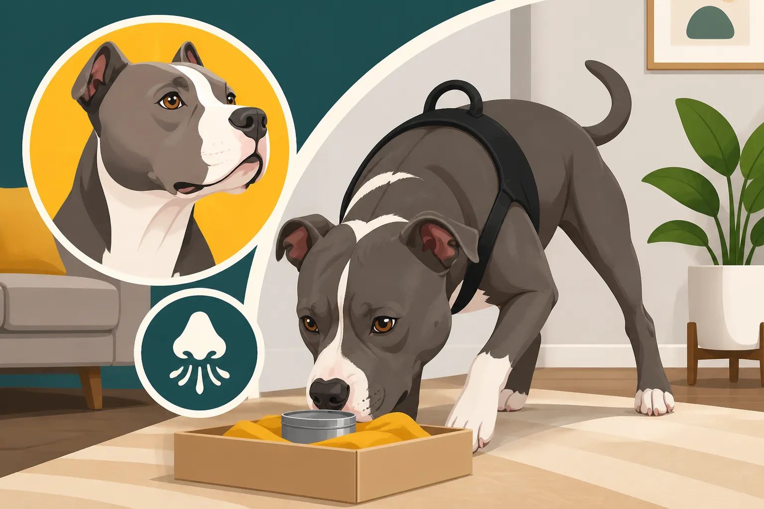 Scent Work as Indoor Pit Bull Exercise