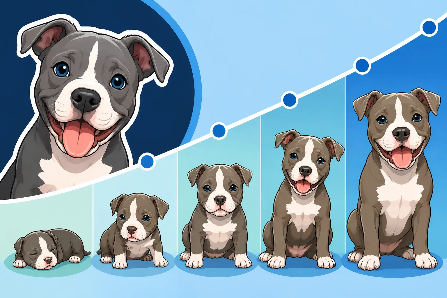What a Pit Bull Puppy Weighs Month by Month