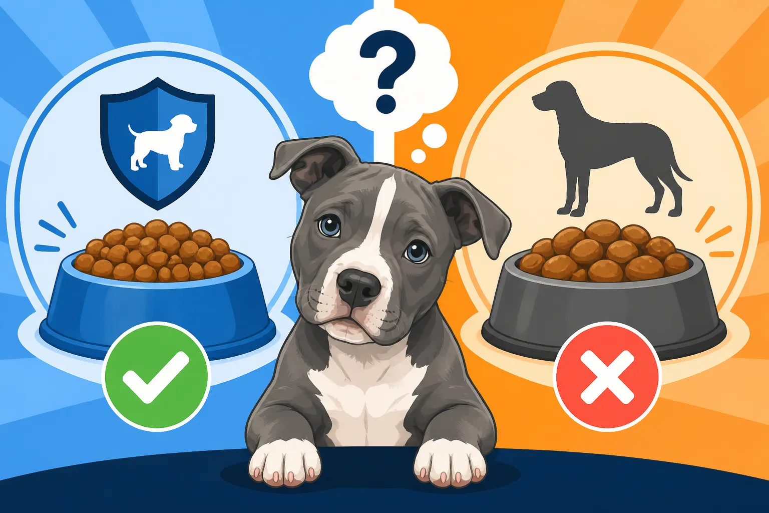 Whether a Pit Bull Puppy Needs Large Breed Food