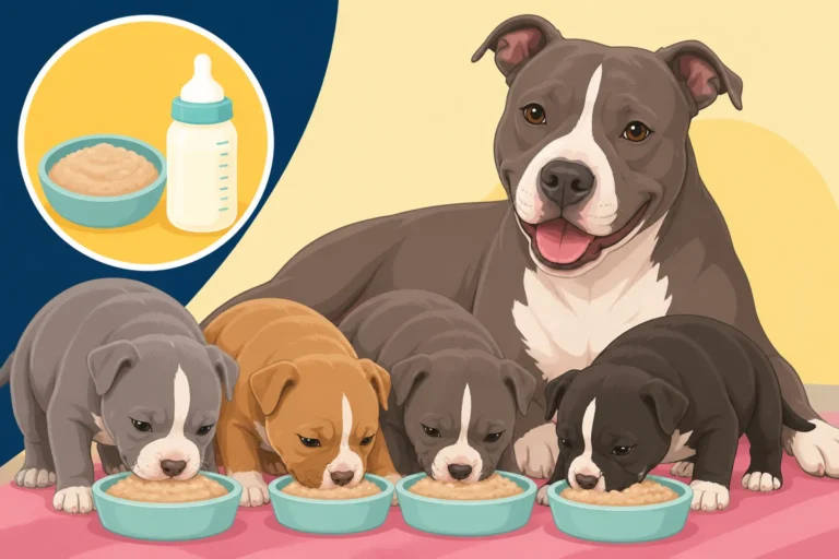 Weaning a Pit Bull Litter