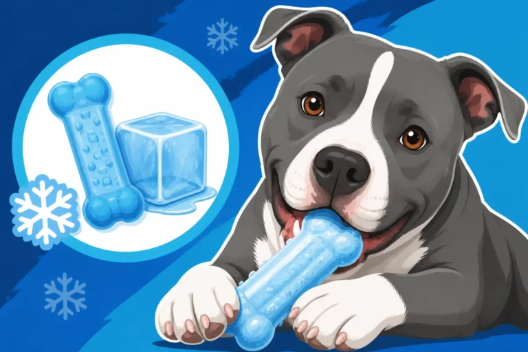 Cold Chews for a Teething Pit Bull