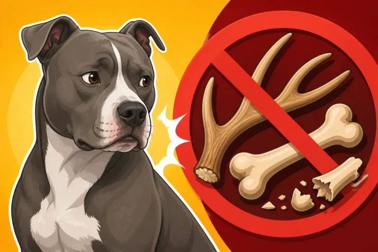 Antlers and Bones a Pit Bull Should Avoid