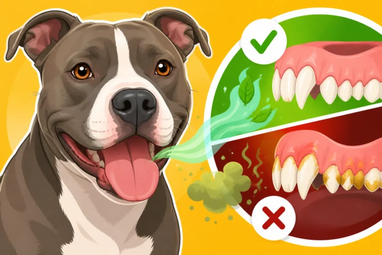 What a Pit Bull's Breath Says About Its Teeth
