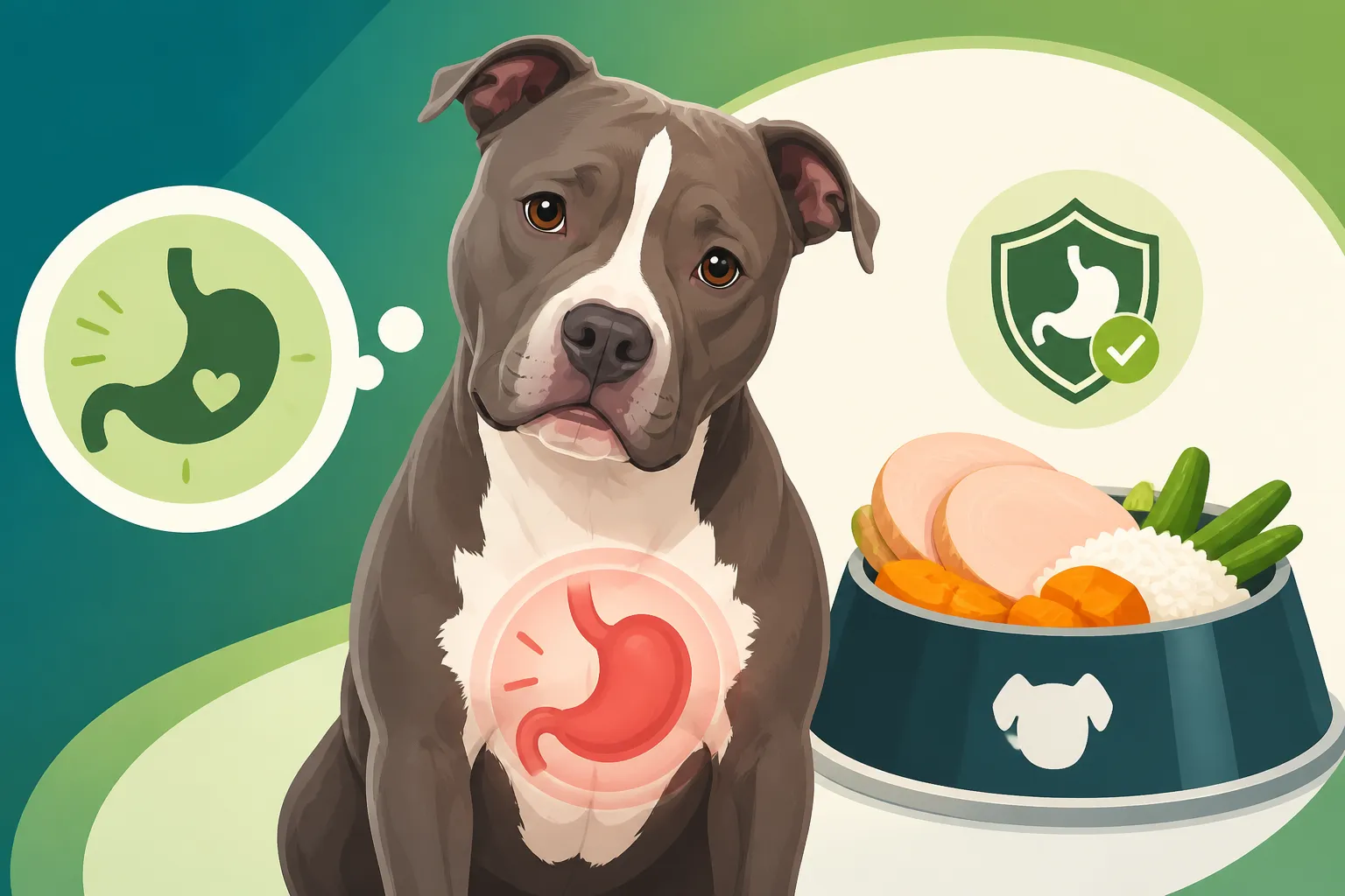 Feeding a Pit Bull With a Sensitive Stomach