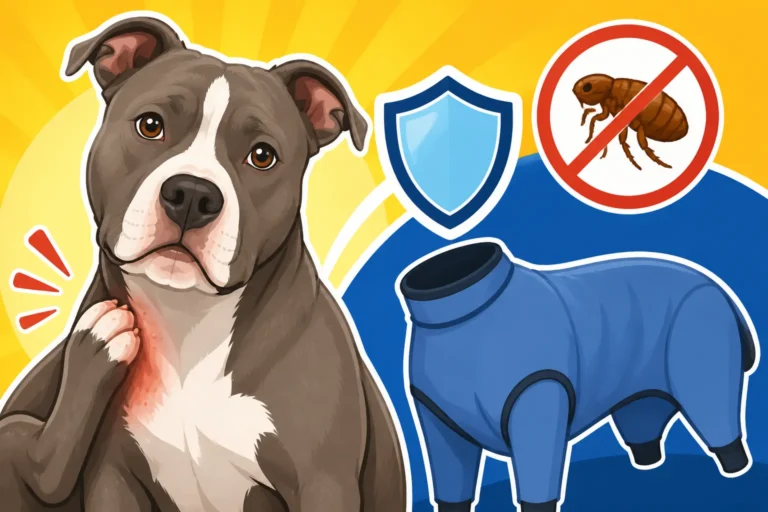 Flea Cover for a Pit Bull With Flea Allergy