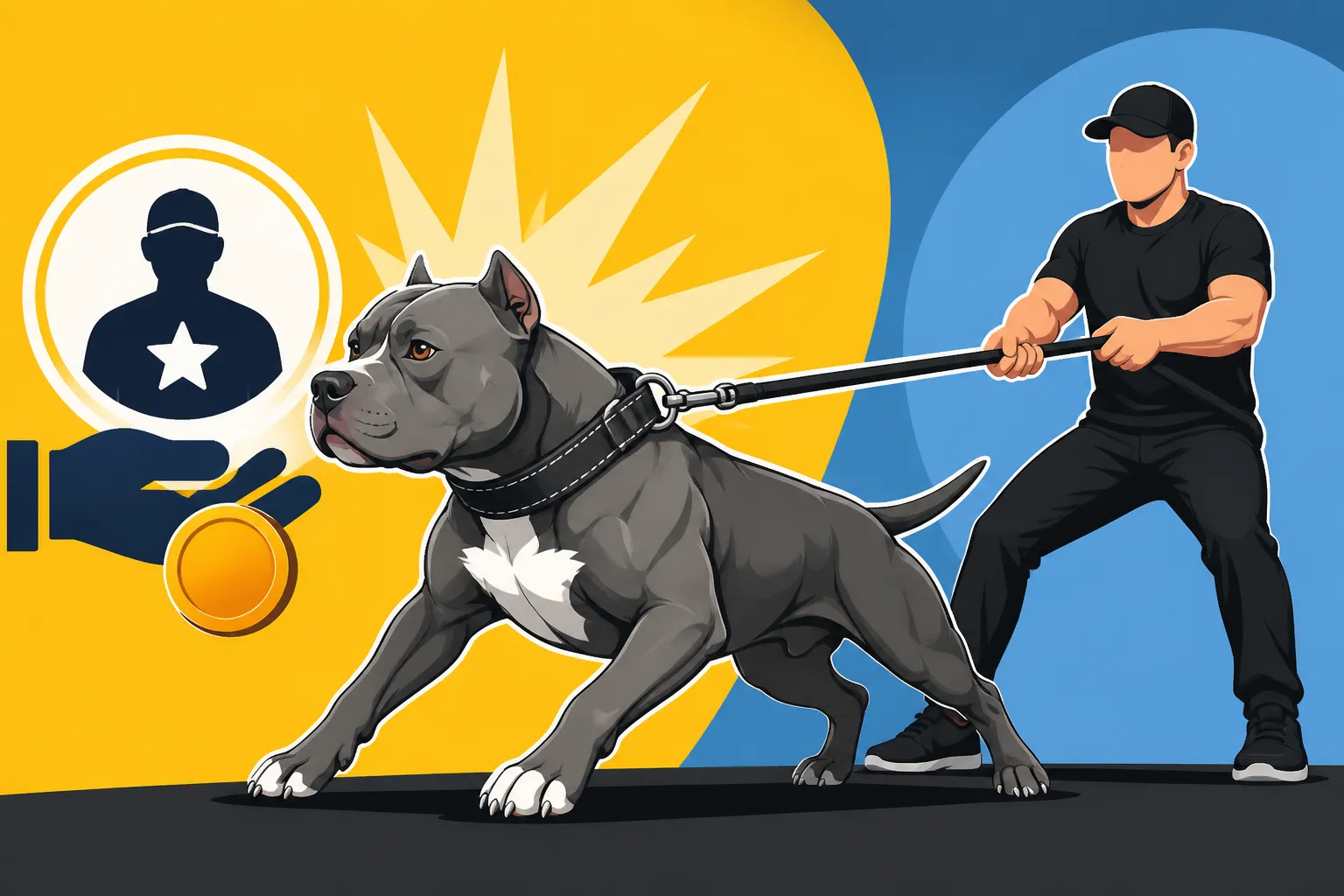 Trainer Rates for a Strong Pulling Pit Bull