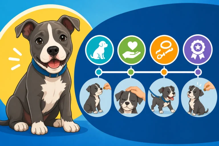 What to Teach a Pit Bull Puppy and When