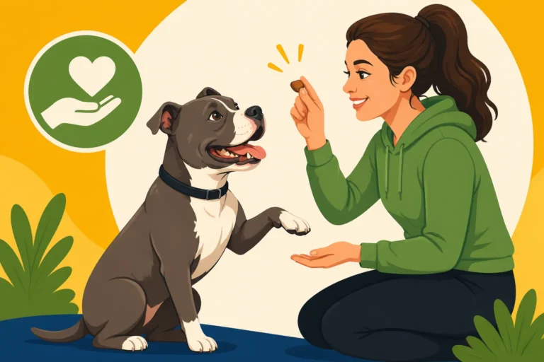 Positive Reinforcement Training With a Pit Bull