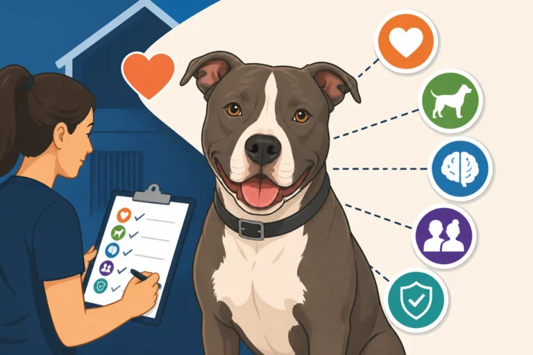 What a Shelter Assesses in a Pit Bull