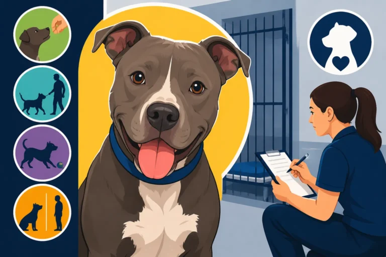 Shelter Behavior Evaluations on a Pit Bull