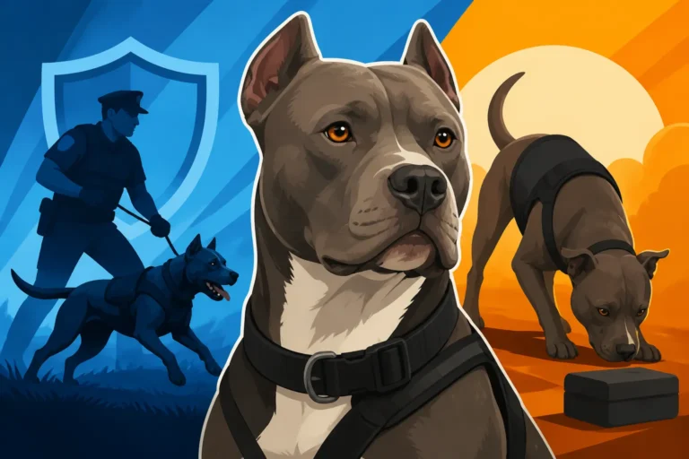 Pit Bull Type Dogs in Police and Detection Work