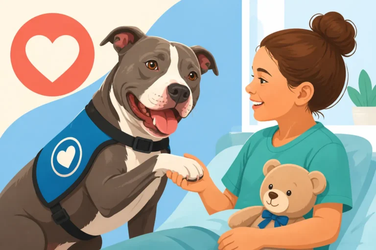 Pit Bulls Working as Therapy Dogs