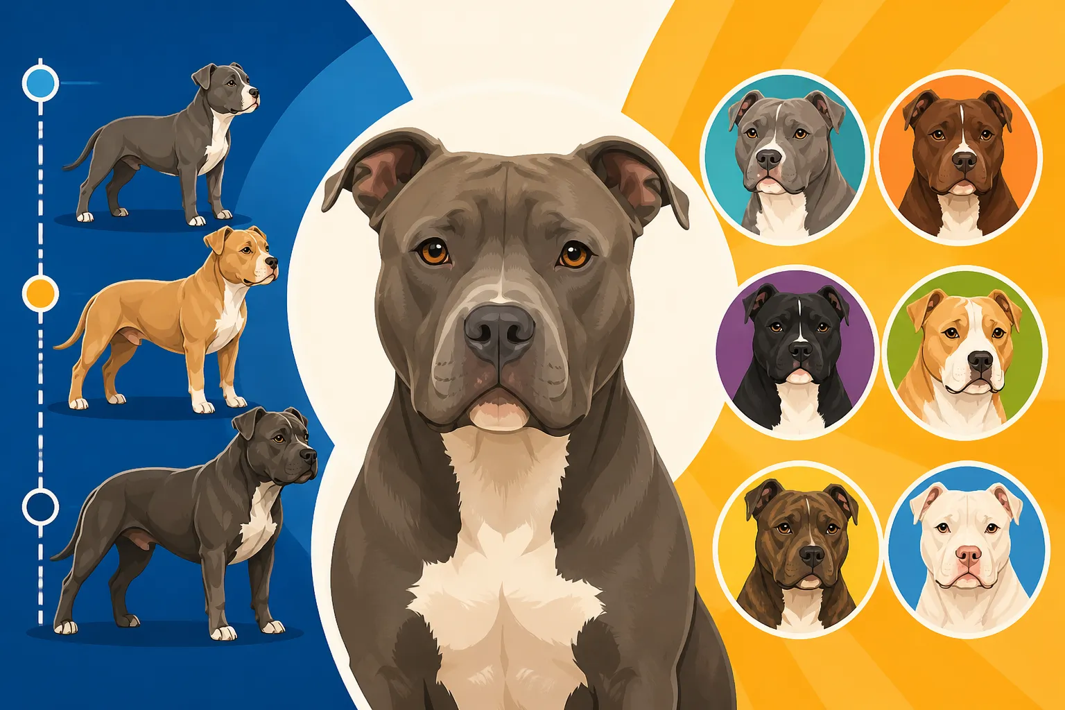 Pit Bull Size, Color and Physical Type