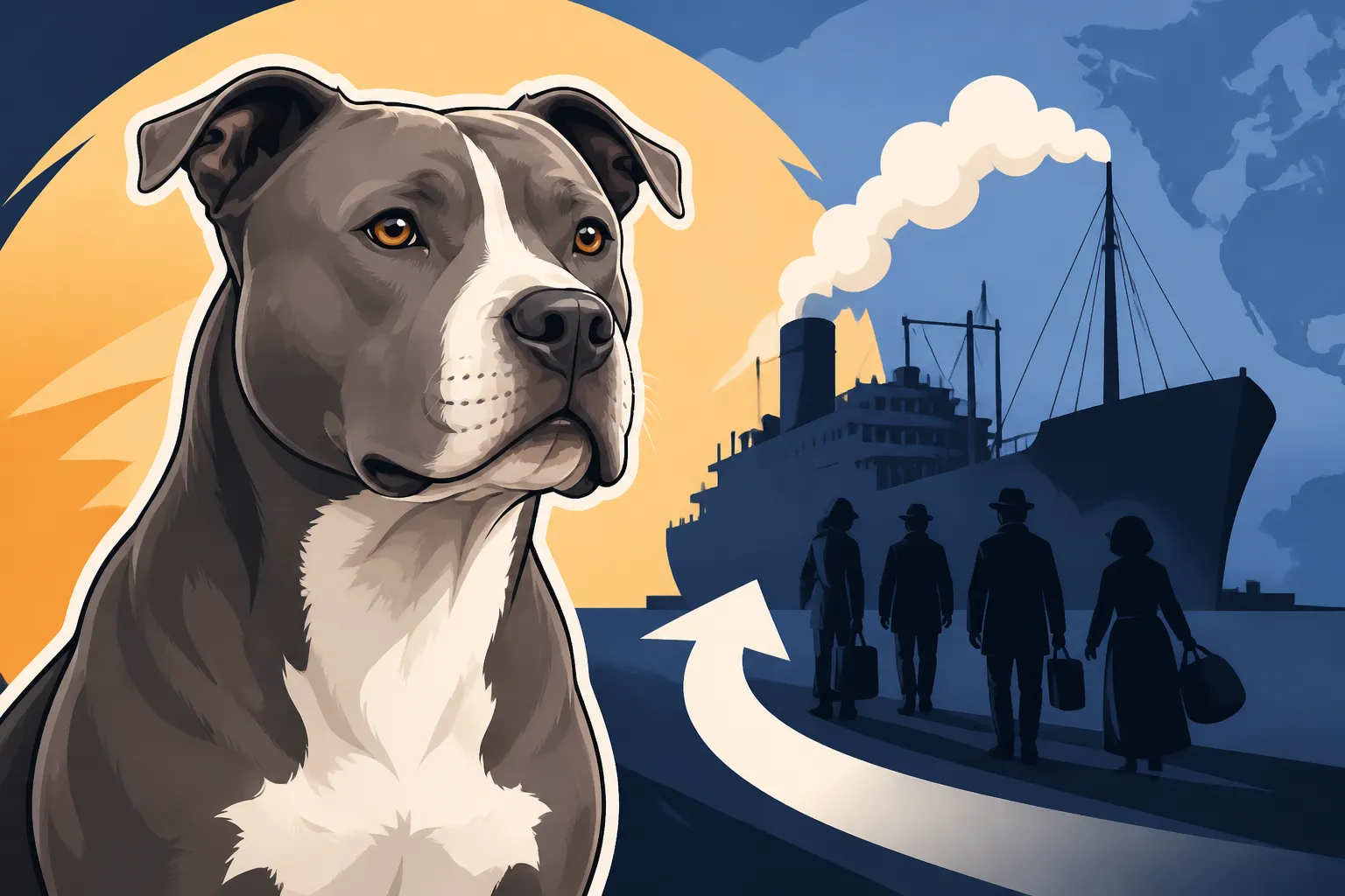 How Pit Bull Type Dogs Reached America