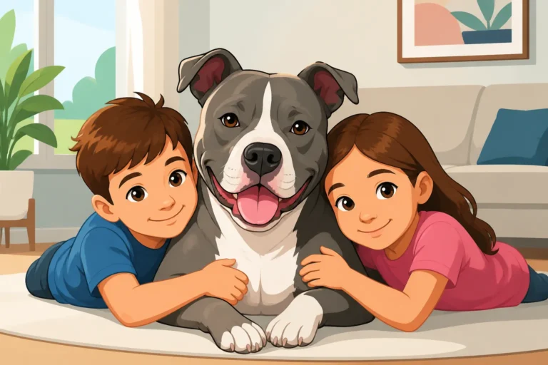 A Pit Bull in a House With Children