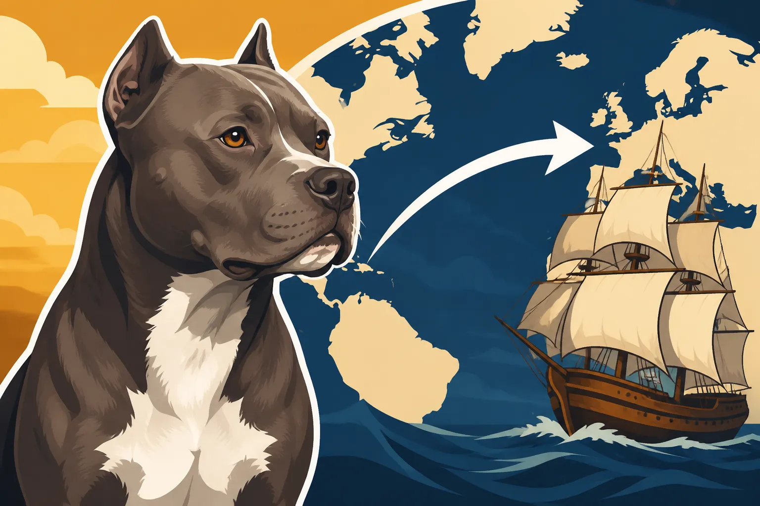 When Pit Bull Ancestors Crossed the Atlantic