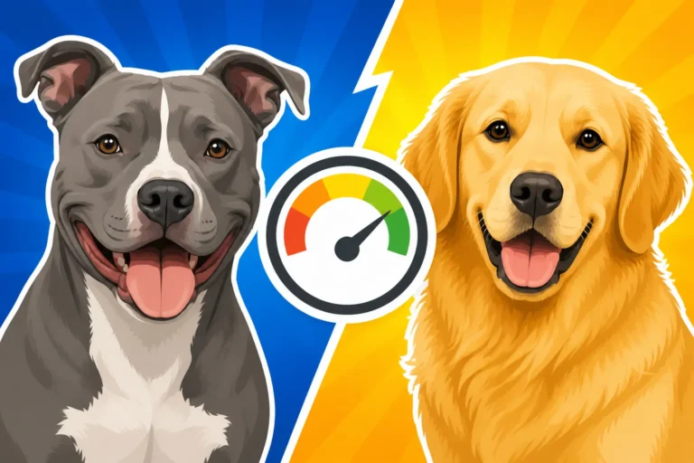 How the Pit Bull Rate Compares to a Golden Retriever