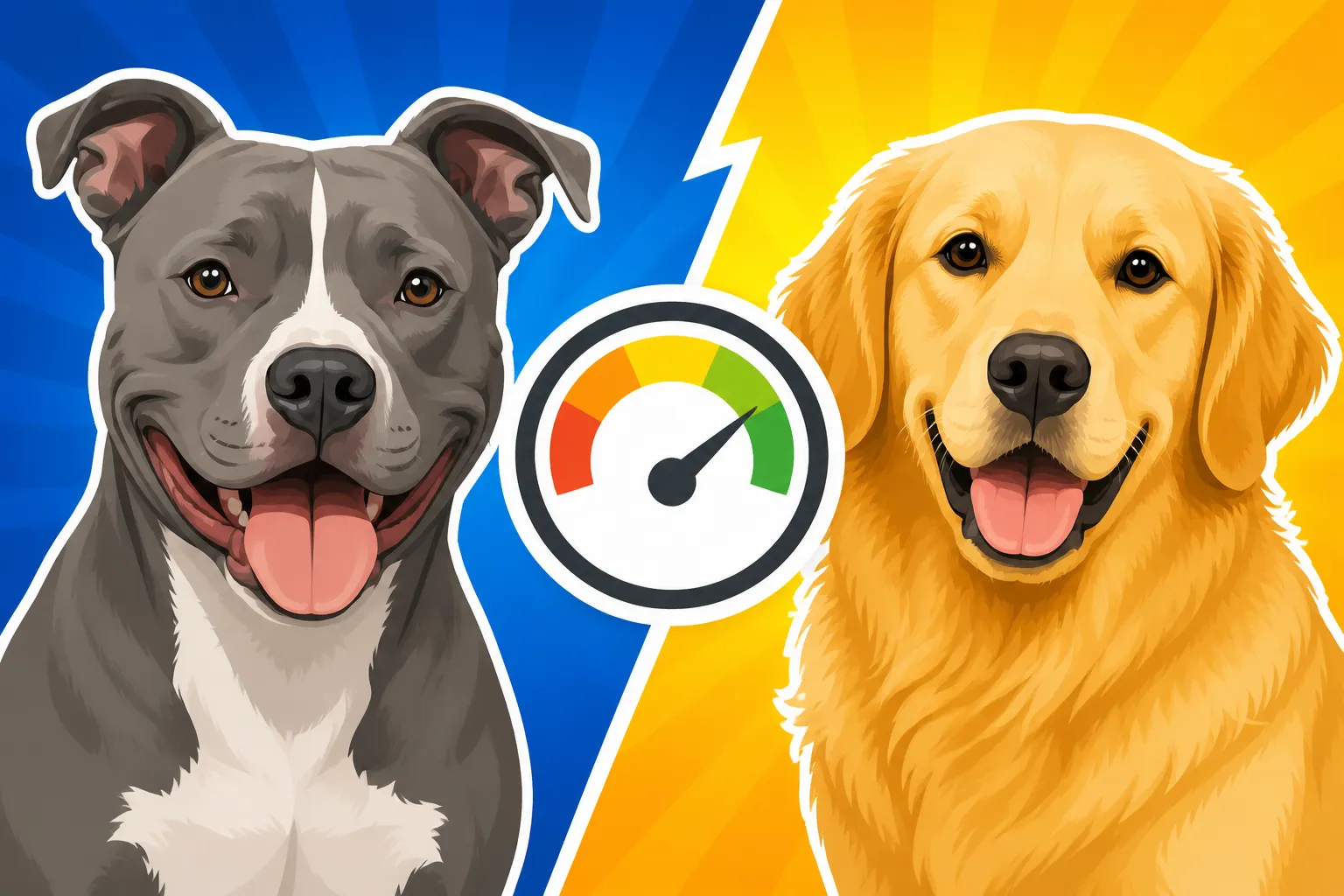 How the Pit Bull Rate Compares to a Golden Retriever