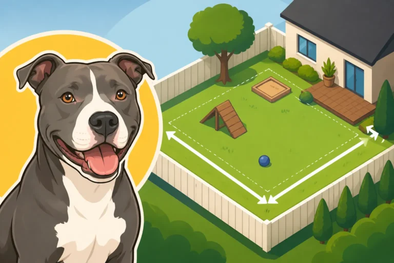 How Much Outdoor Space a Pit Bull Uses